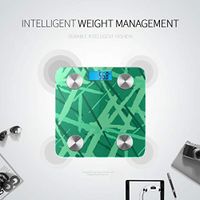 LYAOE Bluetooth Body Fat Scale Grunge Texture Dry Smart Wireless Scale with LCD Display Measuring Body Weight Bmi and Health Digital Scale