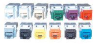 Hellermann Tyton RJ45FC5E-BLK Category 5e Modular Keystone Jack, Black