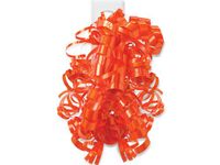 TROPICAL ORANGE Curly Bows12 Strands (7 unit, 12 pack per unit.)