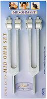 Ohm Therapeutics Mid Ohm Tuning Fork Set for Bodywork Practitioners and Sound Therapy (2X 136.1 hz)