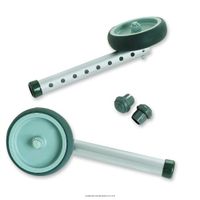Package Of 2 Fixed Wheels with Rear Glide Tips - 5" Wheels