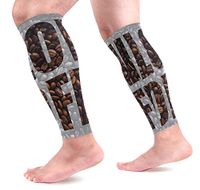 LEVEIS I Love Coffee Beans Arm Sleeves UV Protection for Men Women Sunblock Protective Gloves Running Golf Cycling Driving Long Arm Cover 1 Pair