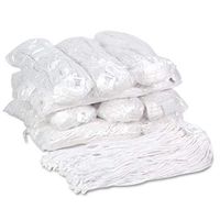 Boardwalk 220RCT Premium Cut-End Wet Mop Heads Rayon 20oz White 12/Carton