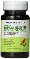 American Health Papaya Enzyme with Chlorophyll Chewable Tablets - Promotes Nutrient Absorption, Helps Digestion and Freshens Breath - Gluten-Free, Vegetarian - 100 Count, 33 Total Servings
