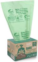 UNNI ASTM D6400 100% Compostable Trash Bags, 6-8 Gallon, 30L, 100 Count, Heavy Duty 0.85 Mils, Medium Home Garbage Liners, Portable Toilet Replacement Bags, US BPI and Europe OK Compost Home Certified