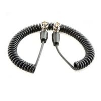 Shape 20" Coil SDI Cable with Right Angle BNC 90 Deg. Connectors