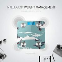 LYAOE Bluetooth Body Fat Scale Japanese Chinese Nature Ink Smart Wireless Scale with LCD Display Measuring Body Weight Bmi and Health Digital Scale
