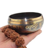 Tool Parts Buddha Sound, Nepal Ya Meditation Sound Therapy Buddha Bowl Scriptures # Bottom pattern random 8-12.5cm New - (Color: 9cm)
