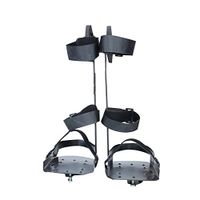 Rehabilitation Machine Training Equipment Protective Gear, Iron Special Lower Limb Stroke, Hemiplegia Leg, Fixed Anti-Fall Bracket,Pair