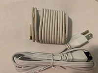 FOR DELL Dell 20V 2.25A 45W Type C AC Adapter - White Color XPS 13 9370, 100% Compatible with/N: NCPHK, 450-AHPK, 028YVN, 28YVN.