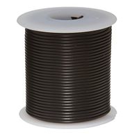 Remington Industries 26UL1007SLDBLA UL1007 26 AWG Gauge Solid Hook-Up Wire, 300V, 0.0190" Diameter, 100' Length, Black