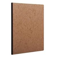 Pack of 3 Clairefontaine Basic Large Clothbound Notebook (8 1/4"x 11 3/4") TAN 192 Graph Pages