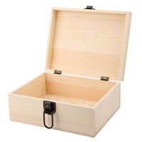 ZJchao Wooden Box,Storage Box Vintage Style Wooden Box Jewelry Box Display Decoration Wood Storage Box Storage Box with Locking Clasp Storage Keepsake Box(#4)