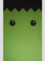 Green Monster Halloween Note Cards w/ Envelopes