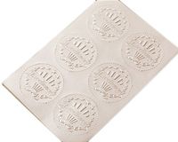 GraduationMall Excellence Certificate Seals Award Seals Stickers Silver, 6 Sheets