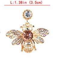 Bee Shape Alloy Fashion Gift Jewelry Stud Earrings Earrings Bridal Earrings Best Jewerly Stylish Womens Cheap Bright Novelty Pendant Pretty Bangle Brides