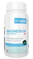 Magnesium Bisglycinate – Highest Absorption – Premium Grade – No Fillers – Non Buffered – 90 Veg Caps – 500mg Magnesium Bisglycinate per cap (50mg Elemental Magnesium)