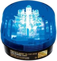 Seco-Larm SL-126Q/B Blue Strobe Light; For 6- to 12-Volt use; For "informative" general signaling requirements; Incorrect polarity cannot damage circuit or draw current; Easy 2-wire installation