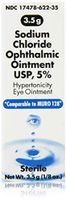 Sodium Chloride 5% Ophthalmic Ointment 0 .12 oz (3. 5 gm) (Compare to Muro 128.),Pack of 3