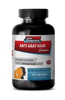 Saw Palmetto Hair Product - Anti Gray Hair - Anti Gray Hair Formula (1 Bottle - 60 Capsules)