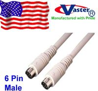 Vaster 20277 - PS/2 Keyboard & Mouse Interface Cable (Male/Male) 6 Ft