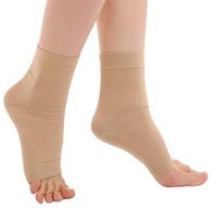 ieasysexy Flexible Foot Sleeves Ankle Support Sleeve Foot Arch Support Compression Sock for Men and Women Best Plantar Fasciitis Heel/Ankle and Arch Support/Pain Relief,Nude,Size XL(10.6"-12.59")