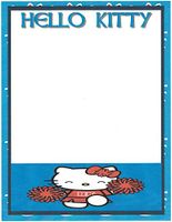 Hello Kitty Cheerleader Stationery Printer Paper 26 Sheets