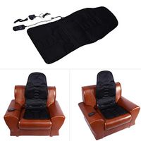Wandisy Electric Back Neck Massage Chair Seat, Auto Car Home Office Full-Body Neck Lumbar Massage Chair Relaxation Pad Seat Heat(EU)