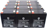 12V 5Ah UPG UB1250 Sealed Lead Acid Replacement Battery SPS Brand (12 Pack)