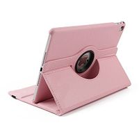 YiMiky Case for iPad 2, iPad 3 Thin Case, iPad 4 Case, PU Leather 360 Degrees Rotating Folio Case Slim Lightweight Book Flip Cover Smart Stand Protective Case for 9.7" iPad 2nd/3rd/4th Gen (Pink)