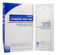 AMZ Medical Abdominal Pads. Pack of 25 Non-sterile ABD Pads 5" x 9". Highly Absorbent Non-sterile dressings for Wound Padding and Protection. Multi-Layer Dressing. Sealed Edges.