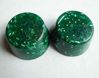 2 Emerald Green Small Tower Buster Crystal Orgone Generator Energy Accumulator 528Hz/7.83Hz/Advance Harmonics Many Beautiful Ingredients and Colors!! (Emerald Green)