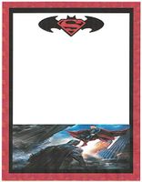 Batman vs Superman Dawn of Justice Stationery Printer Paper 26 Sheets