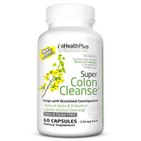 Health Plus Super Colon Cleanse Psyllium with Herbs, Capsules 60 ea (Pack of 8)