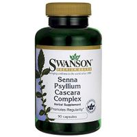 Swanson Senna Psyllium Cascara Complex 90 Capsules