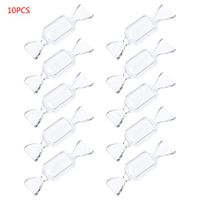 Ladaidra 10Pcs Transparent Plastic Candy Box Clear Storage Container Wedding Party Favors