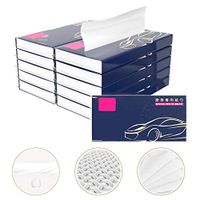 Yunhigh Upscale 3-Ply Facial Tissue for Car, Soft Facial Wood Pulp Paper, 44 Tissues Per Pack, Household Kleenex Toilet Paper, Soft Skin-Friendly Paper Towels (10 Packs)