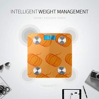 Cute Cartoon Pumpkin Scales Digital Weight Electronic Scales Smart Body Scale Tracks 8 Key Compositions Analyzer Sync with Fitness Apps 400 Lbs