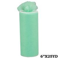 5pcs of 6" x 25 Yards Wedding Tulle Roll for Favors Pew Bows Decorations (Mint) nkKN289