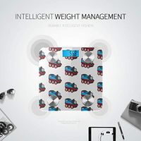 Children's Favorite Toy Bike Electronic Scales Fitness Scale Body Weight Digital Scale Tracks 8 Key Compositions Analyzer Sync with Fitness Apps 400 Lbs