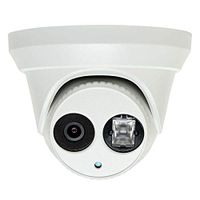 Alibi 6.0 Megapixel 120' IR H.265+ Outdoor Turret Dome IP Security Camera, White