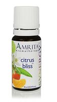 AMRITA Aromatherapy: Citrus Bliss Synergy Essential Oil Blend (Natural Depression Relief) Essential Oil Blend of of Distilled Lime, Pink Grapefruit, Bergamot, Lemon, Tangerine, Neroli -Size: 10ML