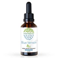 Blue Vervain A60 Alcohol Herbal Extract Tincture, Super-Concentrated Organic Blue Vervain (Verbena Hastata) Dried Herb (2 fl oz)