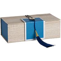 Hammont Gift Box with Tassel Elegant (4 Pack) – Foldable Decorations Boxes and Candy Treat Box with Tassels Perfect for Wedding Gifts, Graduation Decoration and Party Favors 7"x4"x 2.5