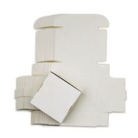 XLPD 100PCS White Mini Natural Kraft Brown Box Black Cartons Small Soap Box Package Gift Packing Boxes Embalagem Crafts Caixa DIY Box White 3.7x3.7x2cm