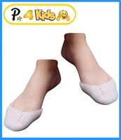 Presadee Kid’s Foot Toe Nail Shoe Protector Gel Silicone Cushion Walking Running Pain Pressure Relief (Clear 2 Pack)