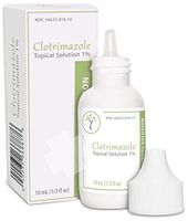 CLOTRIMAZOLE Antifungal Topical Solution 1% 10mL 1/3-oz Nail Athletes Foot Ringwarm Made in USA by Podiatree Company