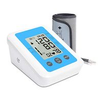NACHEN Sphygmomanometer Arm Intelligent Voice USB Charging Blood Pressure Monitor with Large Screen Display,Blue,130x96x63mm