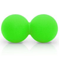 ZSZBACE Double-Lacrosse, Peanut Spine Massage Ball. Use for Trigger Point Deep Tissue Massage. (Green)