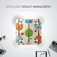 LYAOE Bluetooth Body Fat Scale Four Seasons Winter Spring Smart Wireless Scale with LCD Display Measuring Body Weight Bmi and Health Digital Scale